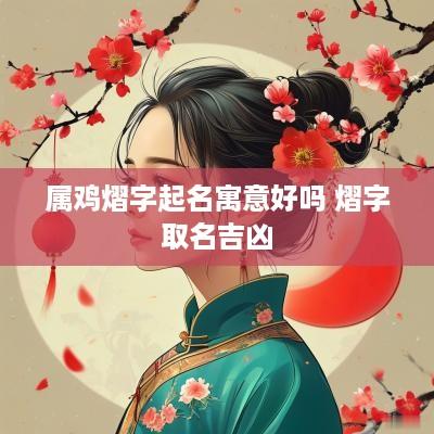 属鸡熠字起名寓意好吗 熠字取名吉凶