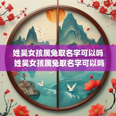姓吴女孩属兔取名字可以吗 姓吴女孩属兔取名字可以吗