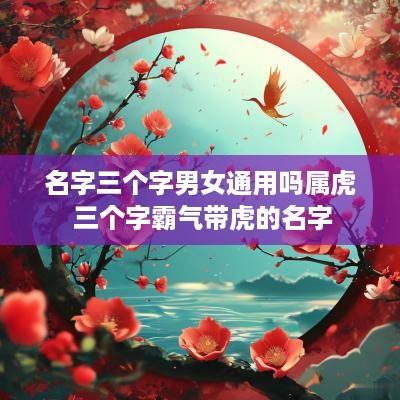 名字三个字男女通用吗属虎 三个字霸气带虎的名字