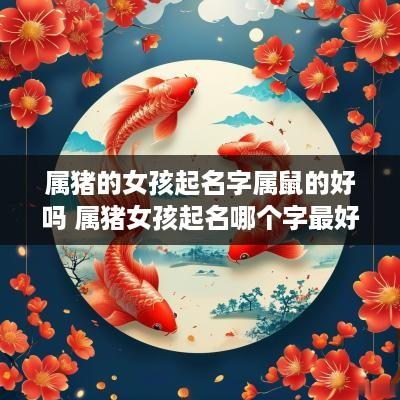属猪的女孩起名字属鼠的好吗 属猪女孩起名哪个字最好