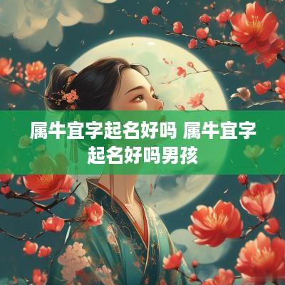 属牛宜字起名好吗 属牛宜字起名好吗男孩