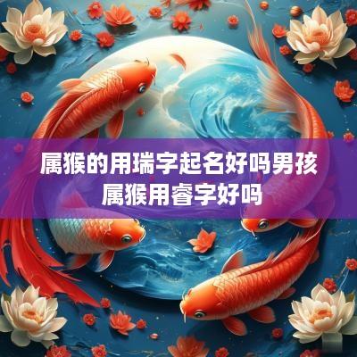 属猴的用瑞字起名好吗男孩 属猴用睿字好吗 属猴的用瑞字起名好吗男孩 属猴用睿字好吗