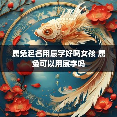 属兔起名用辰字好吗女孩 属兔可以用宸字吗