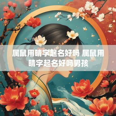 属鼠用晴字起名好吗 属鼠用晴字起名好吗男孩