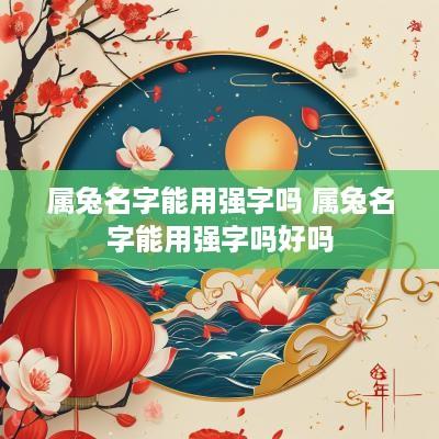 属兔名字能用强字吗 属兔名字能用强字吗好吗