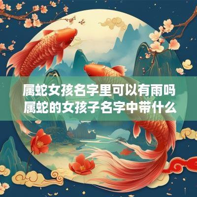 属蛇女孩名字里可以有雨吗 属蛇的女孩子名字中带什么字