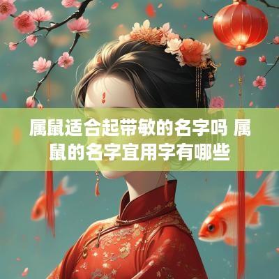 属鼠适合起带敏的名字吗 属鼠的名字宜用字有哪些