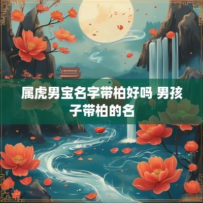 属虎男宝名字带柏好吗 男孩子带柏的名