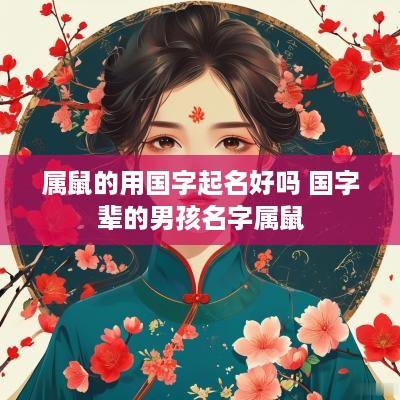 属鼠的用国字起名好吗 国字辈的男孩名字属鼠