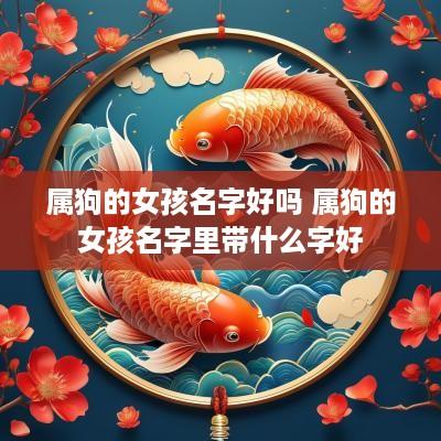 属狗的女孩名字好吗 属狗的女孩名字里带什么字好