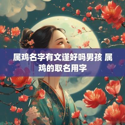 属鸡名字有文谨好吗男孩 属鸡的取名用字