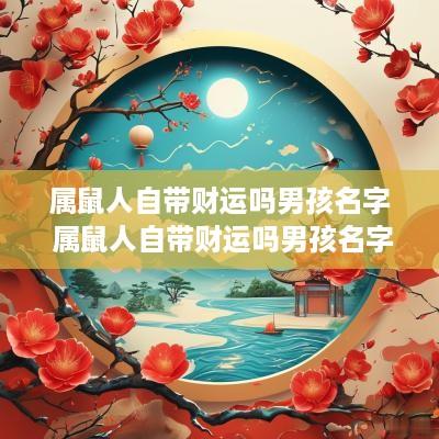 属鼠人自带财运吗男孩名字 属鼠人自带财运吗男孩名字大全