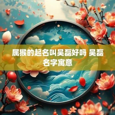 属猴的起名叫吴磊好吗 吴磊名字寓意