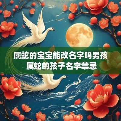 属蛇的宝宝能改名字吗男孩 属蛇的孩子名字禁忌
