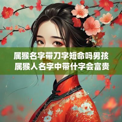 属猴名字带刀字短命吗男孩 属猴人名字中带什字会富贵