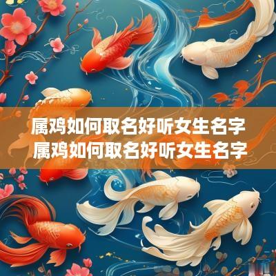 属鸡如何取名好听女生名字 属鸡如何取名好听女生名字大全
