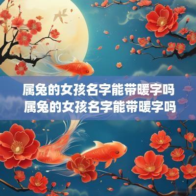 属兔的女孩名字能带暖字吗 属兔的女孩名字能带暖字吗怎么取