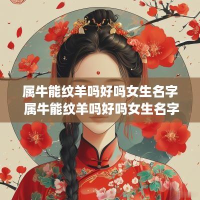 属牛能纹羊吗好吗女生名字 属牛能纹羊吗好吗女生名字大全