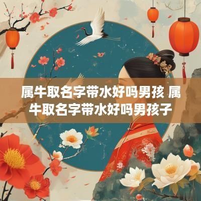 属牛取名字带水好吗男孩 属牛取名字带水好吗男孩子