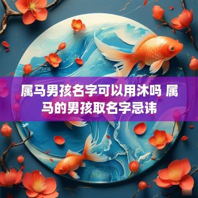 属马男孩名字可以用沐吗 属马的男孩取名字忌讳