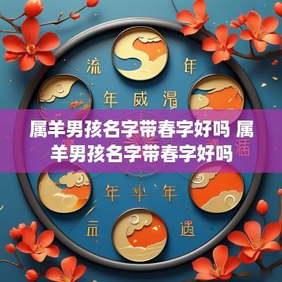 属羊男孩名字带春字好吗 属羊男孩名字带春字好吗