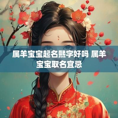 属羊宝宝起名熙字好吗 属羊宝宝取名宜忌