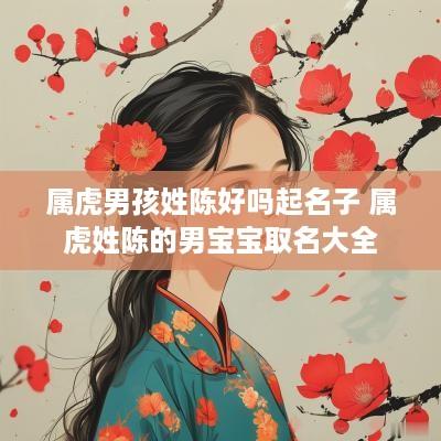 属虎男孩姓陈好吗起名子 属虎姓陈的男宝宝取名大全