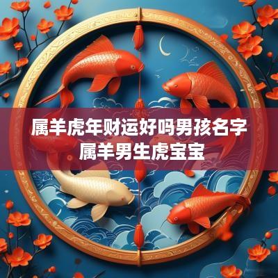 属羊蛇年财运好吗男孩名字 属羊男生虎宝宝