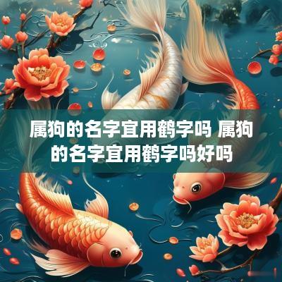 属狗的名字宜用鹤字吗 属狗的名字宜用鹤字吗好吗