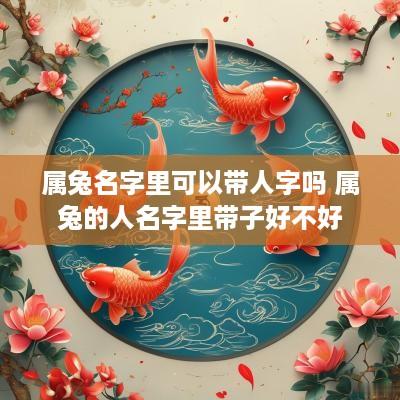 属兔名字里可以带人字吗 属兔的人名字里带子好不好