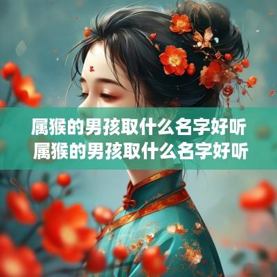 属猴的男孩取什么名字好听 属猴的男孩取什么名字好听点