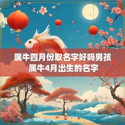 属牛四月份取名字好吗男孩 属牛4月出生的名字