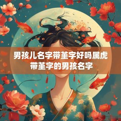 男孩儿名字带堇字好吗属虎 带堇字的男孩名字