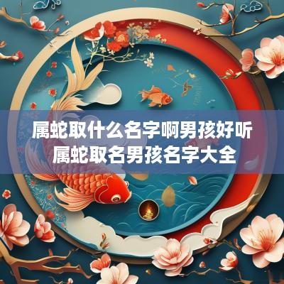 属蛇取什么名字啊男孩好听 属蛇取名男孩名字大全
