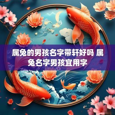 属兔的男孩名字带轩好吗 属兔名字男孩宜用字
