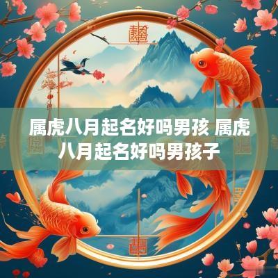 属虎八月起名好吗男孩 属虎八月起名好吗男孩子