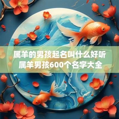 属羊的男孩起名叫什么好听 属羊男孩600个名字大全
