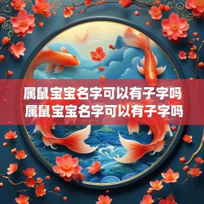 属鼠宝宝名字可以有子字吗 属鼠宝宝名字可以有子字吗男孩