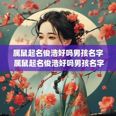 属鼠起名俊浩好吗男孩名字 属鼠起名俊浩好吗男孩名字大全