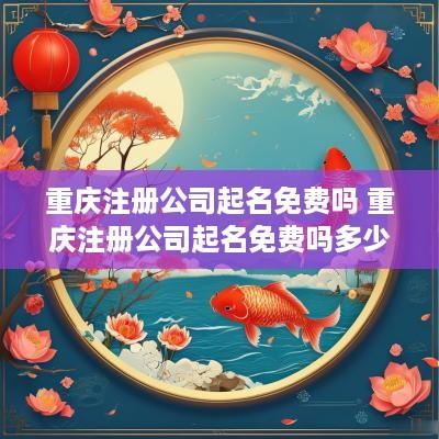 重庆注册公司起名免费吗 重庆注册公司起名免费吗多少钱