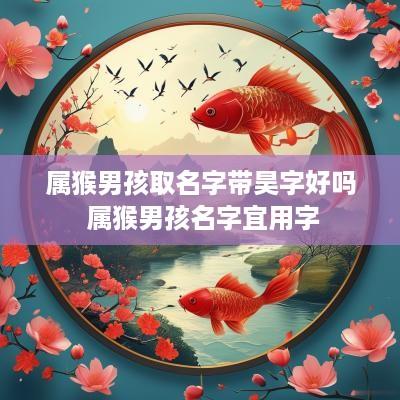 属猴男孩取名字带昊字好吗 属猴男孩名字宜用字