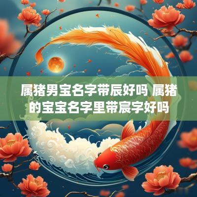 属猪男宝名字带辰好吗 属猪的宝宝名字里带宸字好吗
