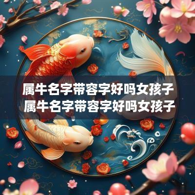 属牛名字带容字好吗女孩子 属牛名字带容字好吗女孩子取名