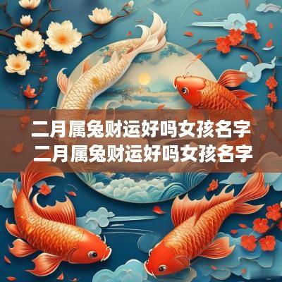 二月属兔财运好吗女孩名字 二月属兔财运好吗女孩名字大全