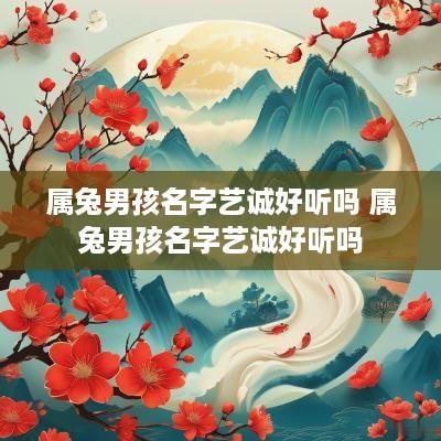 属兔男孩名字艺诚好听吗 属兔男孩名字艺诚好听吗
