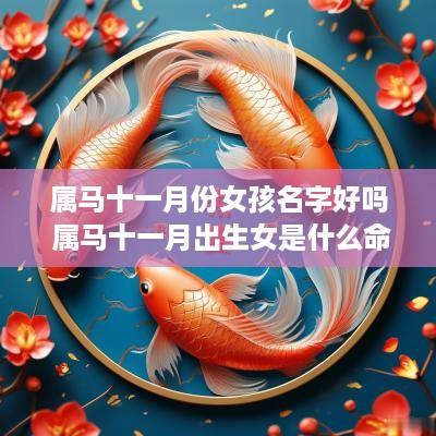 属马十一月份女孩名字好吗 属马十一月出生女是什么命