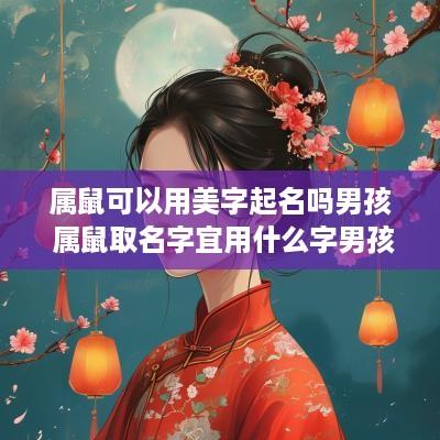 属鼠可以用美字起名吗男孩 属鼠取名字宜用什么字男孩名