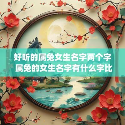 好听的属兔女生名字两个字 属兔的女生名字有什么字比较好