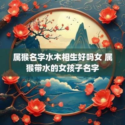 属猴名字水木相生好吗女 属猴带水的女孩子名字