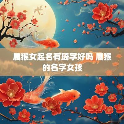 属猴女起名有琦字好吗 属猴的名字女孩
